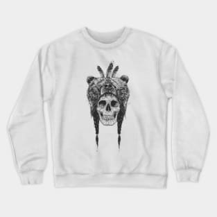 Dead shaman (b&w) Crewneck Sweatshirt